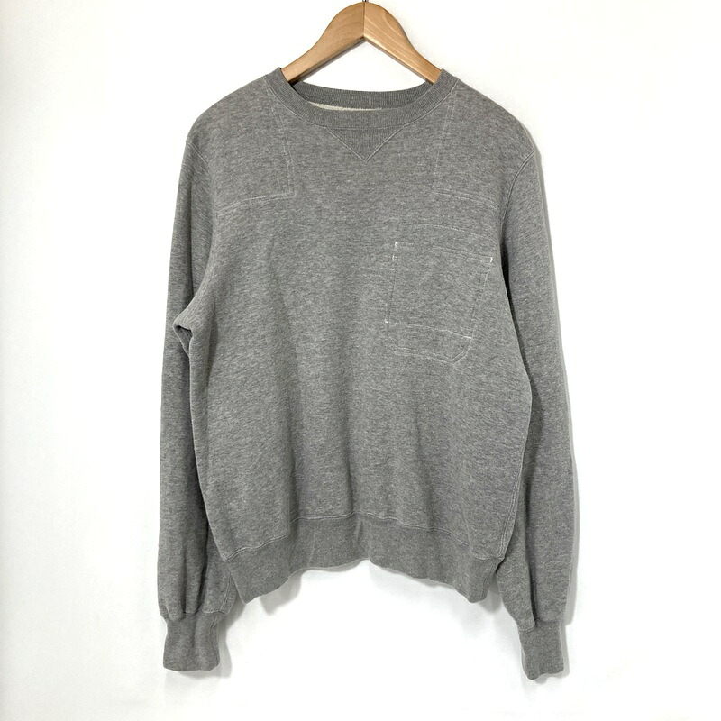 【中古】 sacai サカイ スウェット トレーナー スウェットシャツ メンズ サイズ2 Mサイズ相当 グレー トップス A15887◆