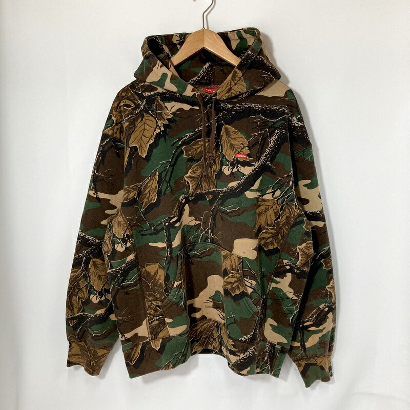 【中古】Supreme シュプリーム 22AW スモールボックスフーデッドスウェットシャツ フーディー パーカー メンズ L大きさ 赤銅色系 トップス A15908◆