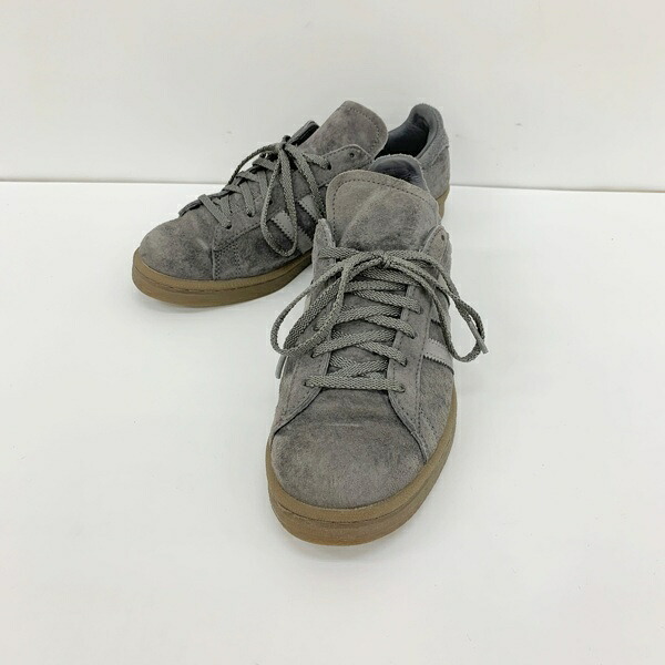 【中古】adidas アディダス JOURNAL STANDARD 別注 CAMPUS 80S スニーカー IH0385 レディース 23.5cm グレー 靴 DF18175■