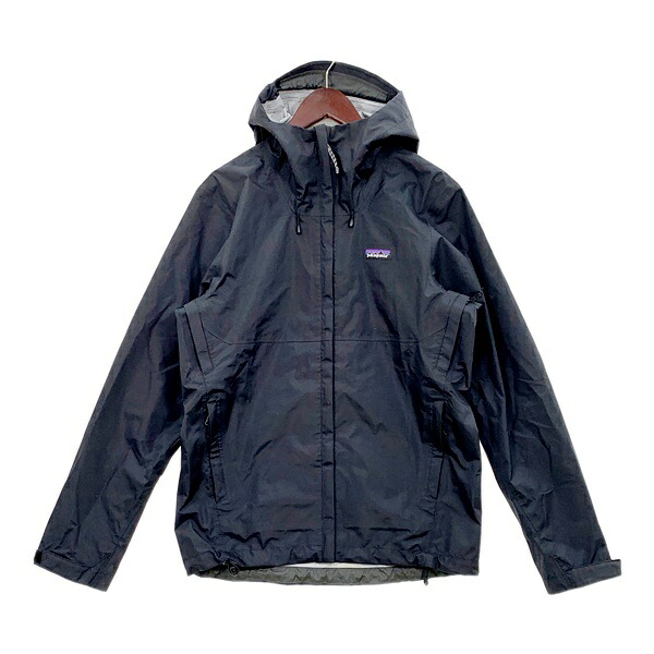 【中古】Patagonia パタゴニア トレントシェル 3L レイン ジャケット ブルゾン STY85241 メンズ Sサイズ ブラック アウター DM18154■