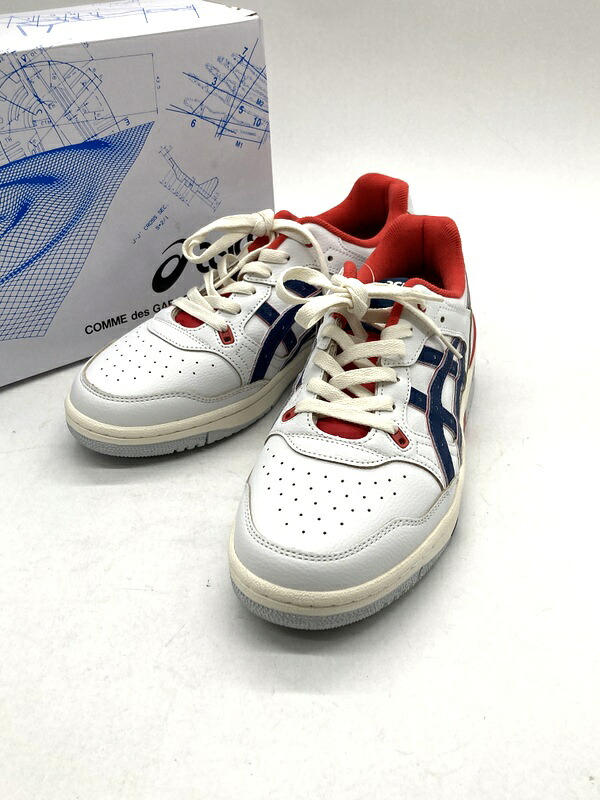 【中古】 ASICS COMME des GAR?ONS SHIRT アシックス コム デ ギャルソン シャツ スニーカー 1201A981-100 メンズ 28cm ホワイト ネイビー 靴 B15949◆ 12,672円