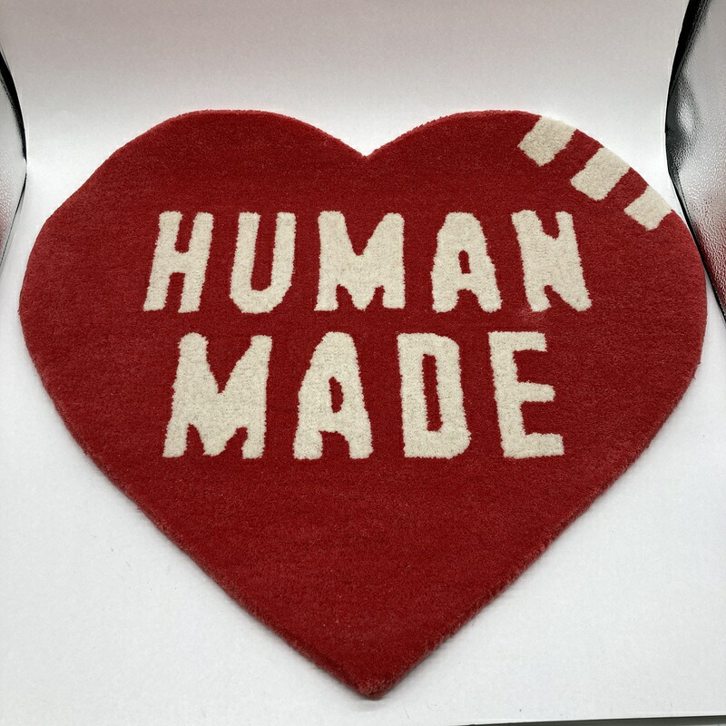 【中古】 HUMANMADE ヒューマンメイド ラグ マット ハートラグ ミディアム Heart Rug Medium HM29GD073 男女兼用 レッド 雑貨 B15953◆