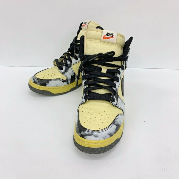 【中古】NIKE ナイキ スニーカー シューズ ハイカット DUNK HI 1985 SP Black Acid Wash DD9404-700 メンズ 27cm レモンドロップ 靴 DF18406■
