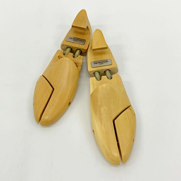 【中古】 J.M. WESTON ジェイエムウエストン シューキーパー 022M シューツリー バネ式 メンズ ライトブラウン 靴用キーパー IF18015■