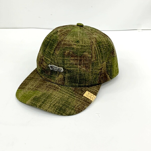 【中古】 VISVIM ビズビム EXCELSIOR CAP キャップ CAMO ベースボールキャップ パッチ刺繍 メンズ カモフラ柄 帽子 DF18304■