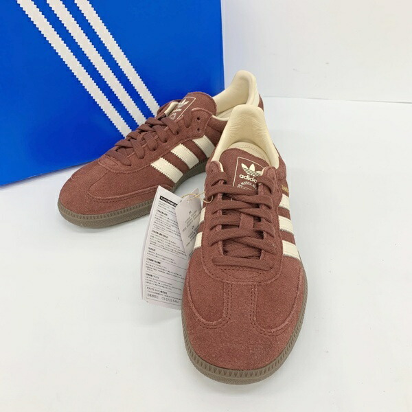 【中古】adidas アディダス ZOZOTOWNコラボモデル SAMBA OG スニーカー 置き目撥ねのける シューズ メンズ 26.5珊 赤銅色 靴 DF18417■