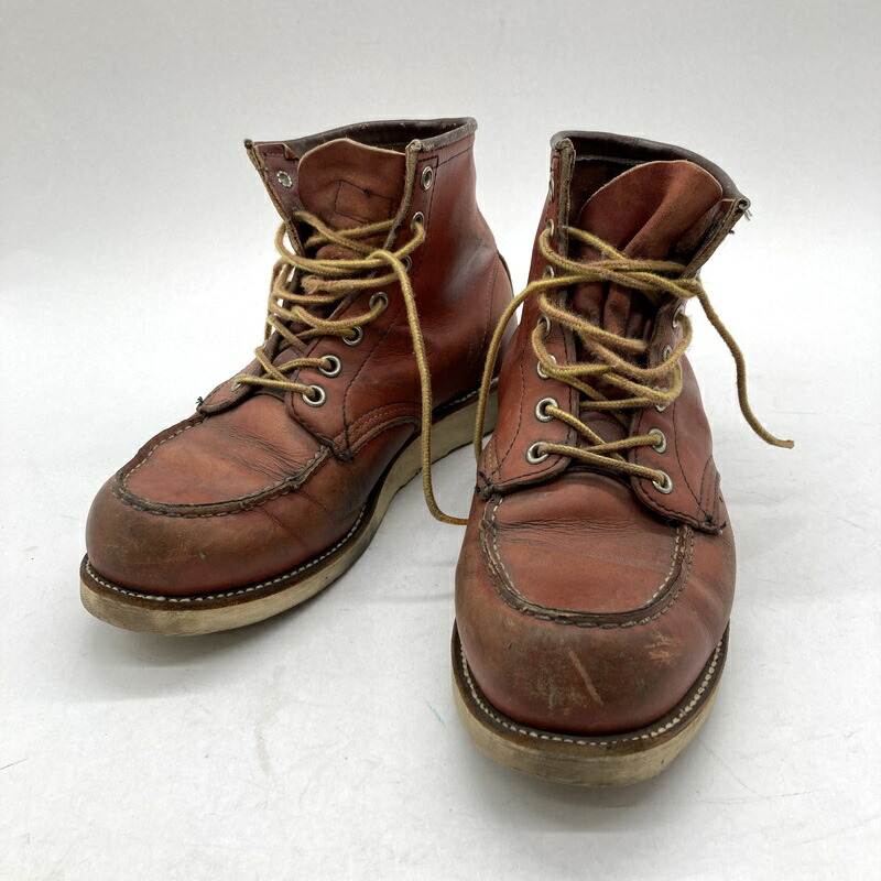 【中古】Red Wing レッドウィング 90年月日 90s 00年月日 00s 刺しゅう鳥毛引き舟 アイリッシュセッター モックトゥ メンズ 27糎好いかげんに 赤銅色 靴 B16078◆