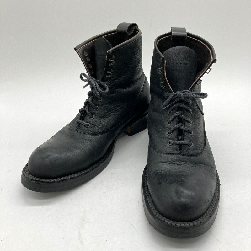【中古】Rolling Dub Trio ローリングダブトリオ FARMER-1 ファーマー1 ブーツ 滅多に無い レア メンズ 24.5糎 黒いこと 靴 B16073◆