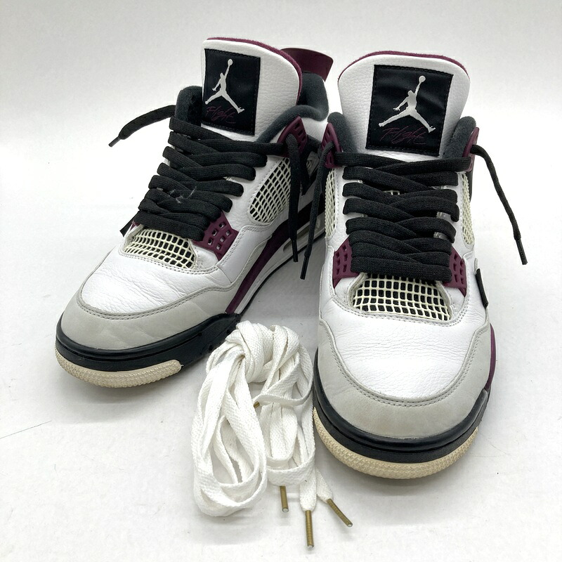 楽天市場】NIKE AIR JORDAN 4 RETRO PSG wht/bordeaux-neutral grey 