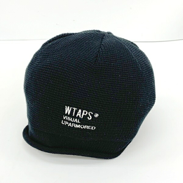 【中古】 WTAPS ダブルタップス ビーニー 23AW 232MADT-HT02 編み物旗がしら 編み物帽 メンズ  黒いこと かぶり笠 DF18553■