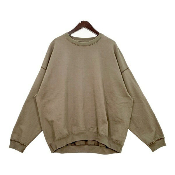 【中古】MARKAWARE 目じるしお召しもの 調教師 汗水 HUGE SWEAT ORGANIC COTTON HEAVY FLEECE A22C-07CS02C メンズ 大きさ1 緑であること系 トップス DM18272■