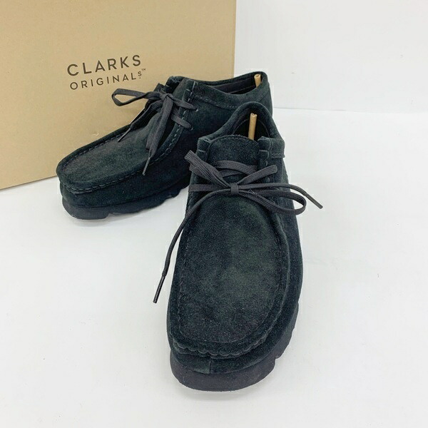 【中古】Clarks クラークス シューズ モカシン WallabeeGTX ワラビーゴアテックス ブーツ メンズ 26.5糎 黒いこと 靴 DF18577■