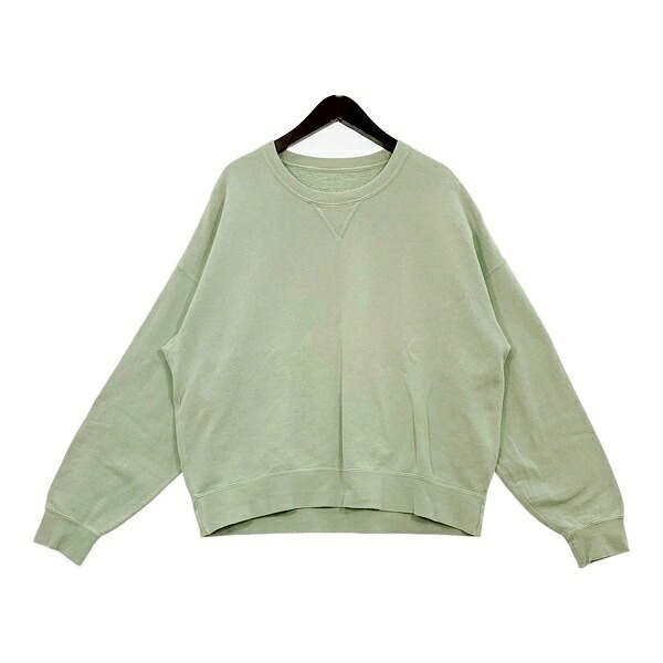 【中古】VISVIM ヴィズヴィム ビズビム 汗水 調教師 AMPLUS SB SWEAT L/S DMGD 0123205010021 メンズ 大きさ3 緑であること トップス DM18430■