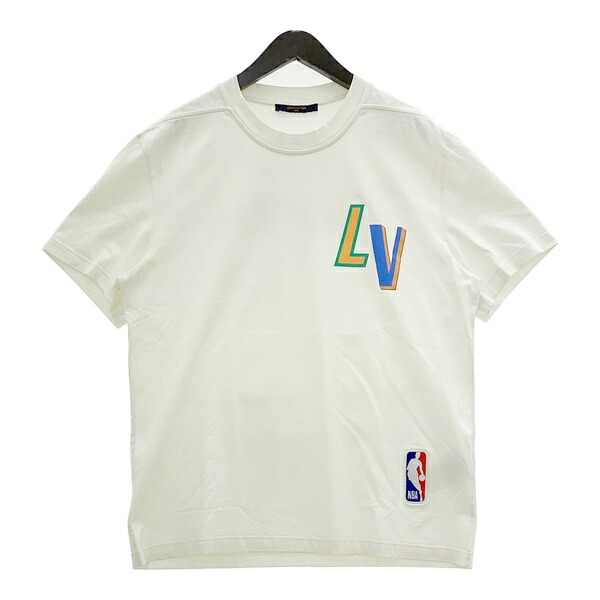 【中古】LOUIS VUITTON ルイヴィトン NBA LVロゴプリント Tシャツ 21AW RM212M PT3 HLY20W メンズ XLサイズ ホワイト トップス DM18448■|福井の買取販売 サンステップ