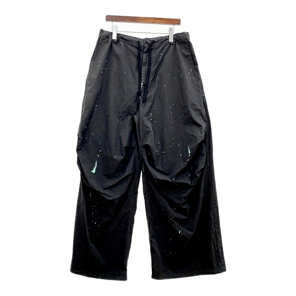【中古】MM6 Maison Margiela エムエムシックス ペインター トラウザーズ パンツ S62KB0240 男女兼用 サイズ46 ブラック ズボン DM18449■