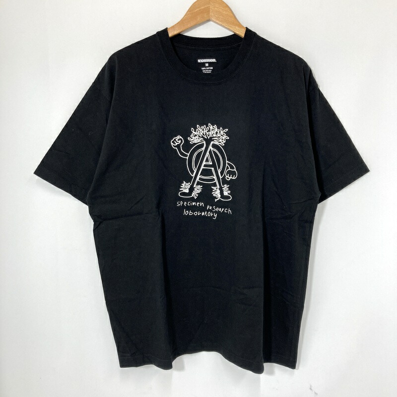 【中古】NEIGHBORHOOD SRL ネイバーフッド 22ss NH-20/C-TEE.SS Tシャツ 美品 メンズ Mサイズ ブラック トップス A16151◆