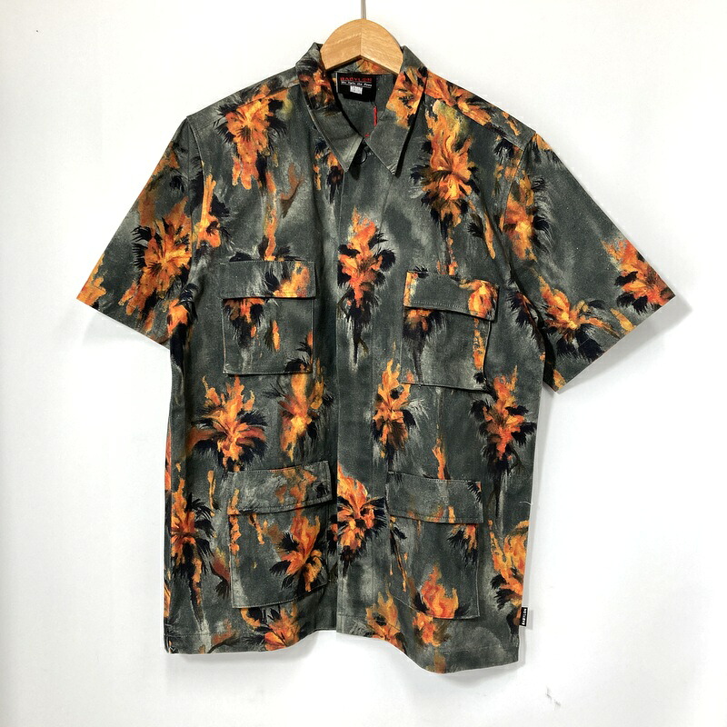 【中古】 BABYLON LA バビロンエルエー シャツ 半袖 BDU SS WOVEN B21F108021 メンズ Mサイズ カモフラ トップス A16180◆