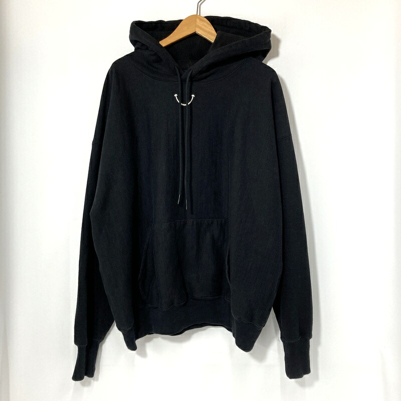 【中古】 READYMADE 小母さんお手伝いさん パーカー フーディー HOODIE SMILE RE-CO-BK-00-00-245 メンズ XXL大きさ 黒いこと トップス A16119◆