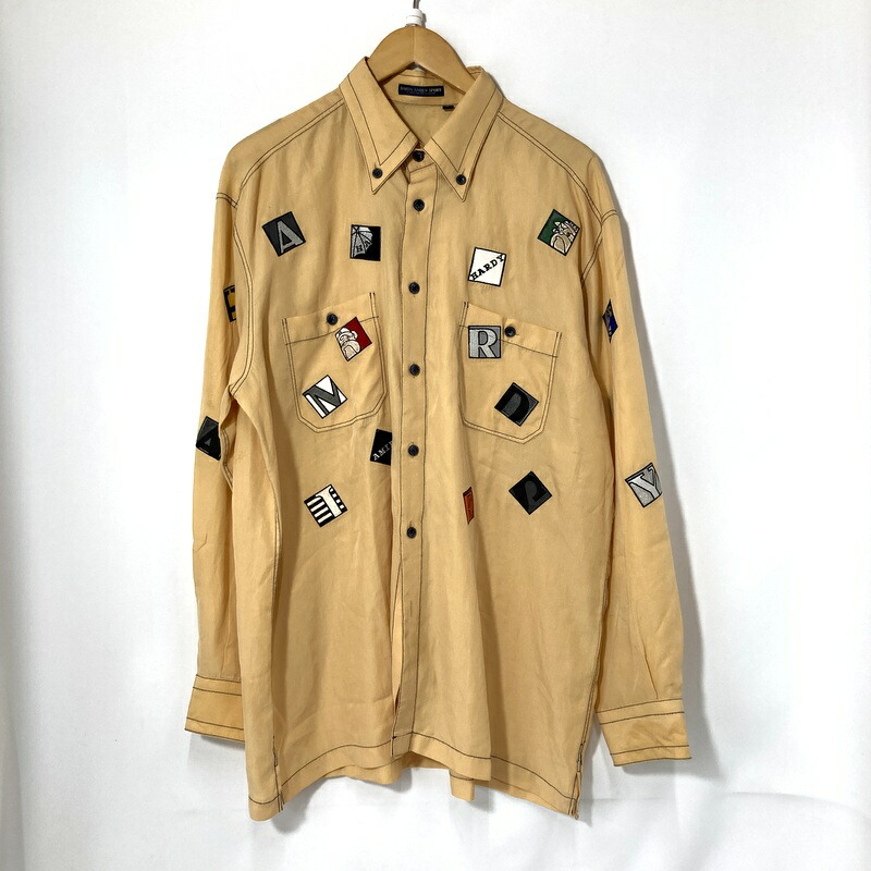 【中古】 HARDY AMIES SPORT ハーディエイミススポーツ プルオーバー 長袖 R-82295-7 メンズ XL大きさ 黄色 トップス A16110◆