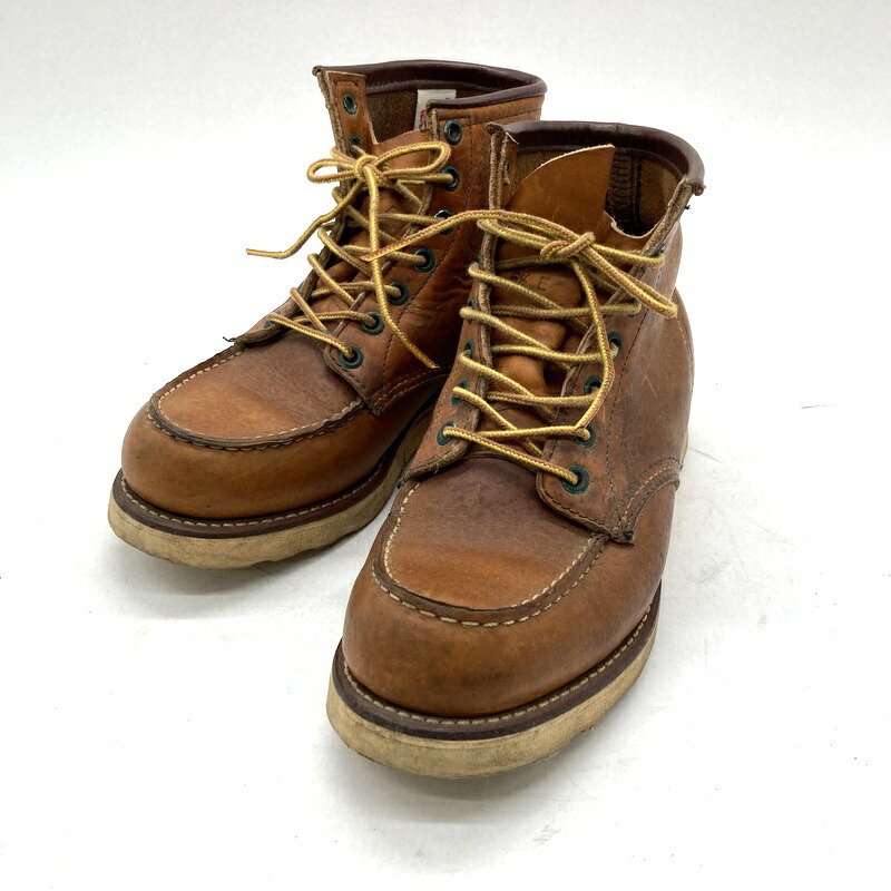 【中古】 RED WING レッドウィング ブーツ アイリッシュセッター 875 6in クラシックモック 訳あり メンズ US6.5 24.5糎好いかげんに 赤銅色 靴 B16081◆