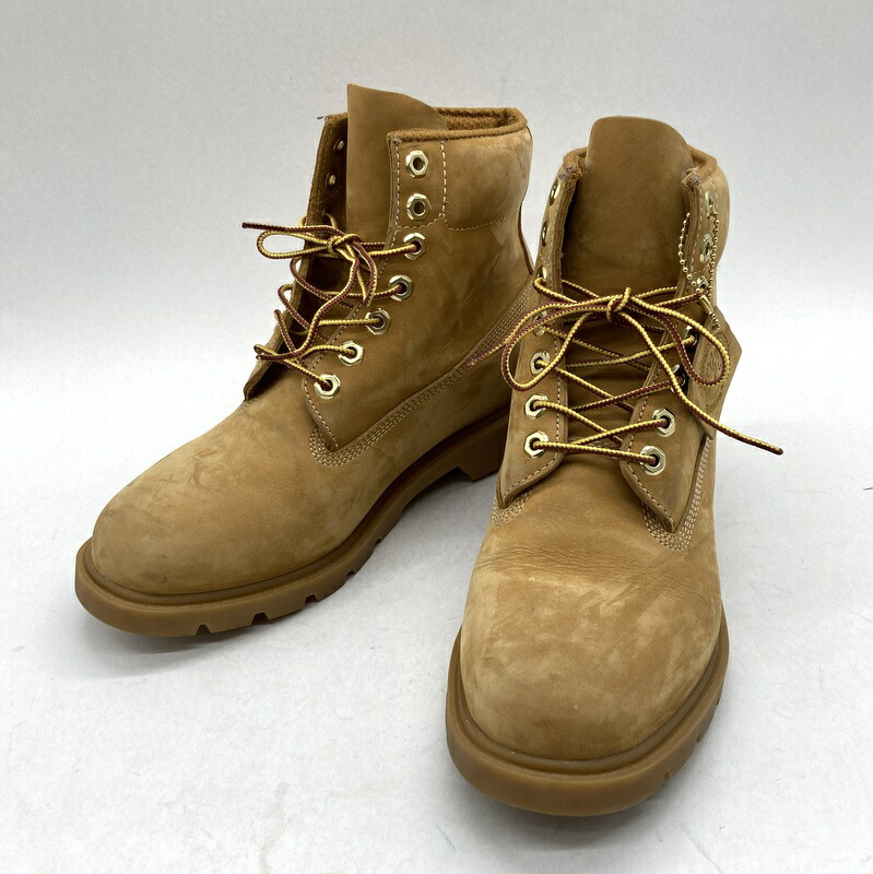【中古】Timberland ティンバーランド 10066 6インチベーシックブーツ メンズ サイズ7.5W 25.5cm イエロー 靴 B16254◆