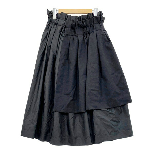 【中古】noir kei ninomiya COMME des GARCONS ノワールケイイニノミヤ ギャルソン アシンメトリープリーツ スカート AD2018 レディース XSサイズ ボトムス IL18766■|福井の買取販売 サンステップ