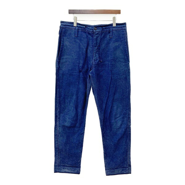 【中古】 Porter classic ポータークラシック モールスキンパンツ Moleskin Pants テーパードパンツ メンズ Mサイズ ブルー ボトムス DM18632■｜福井の買取販売　サンステップ
