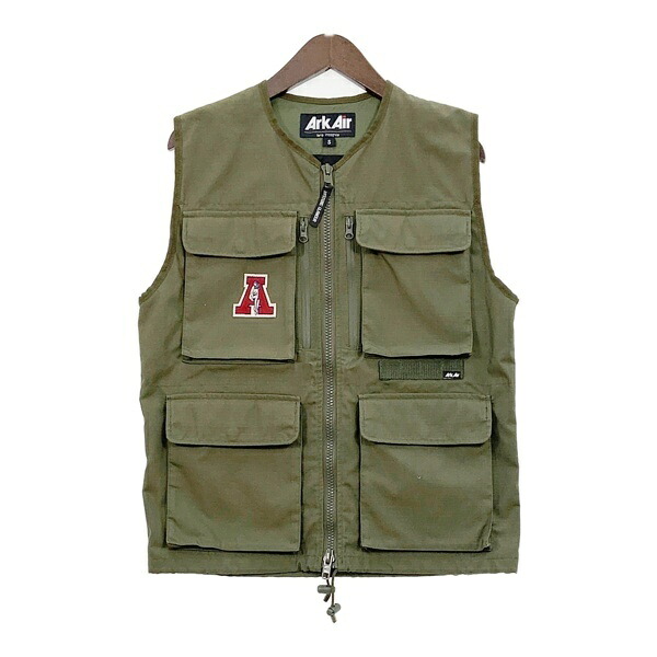 【中古】 HYSTERIC GLAMOUR ヒステリックグラマー ArkAir アークエアー コンバットベスト 02201AV01 メンズ Sサイズ カーキ アウター DM18713■｜福井の買取販売　サンステップ