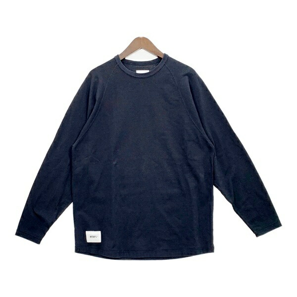 【中古】WTAPS ダブルタップス カットソー ロンT プルオーバー IAN / LS COTTON 251ATDT-CSM11 メンズ 大きさ04 黒いこと トップス DM18707■