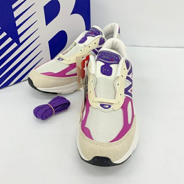 【中古】NEW BALANCE ニュー平衡にする U990TD6 スニーカー シューズ 置き目とり捨てる USA製 メンズ 27糎 ベージュ 靴 DF18785■