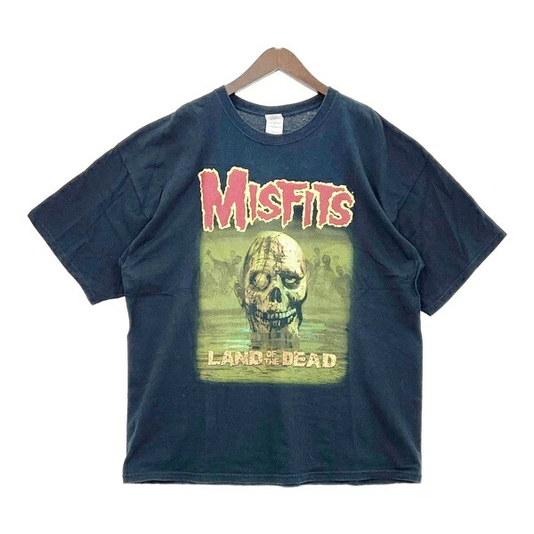 【中古】 MISFITS ミスフィッツ 半袖プルオーバー Land of the Dead Arthur Suydam ダンス楽隊プルオーバー メンズ XXL大きさ 黒いこと トップス DM18881■