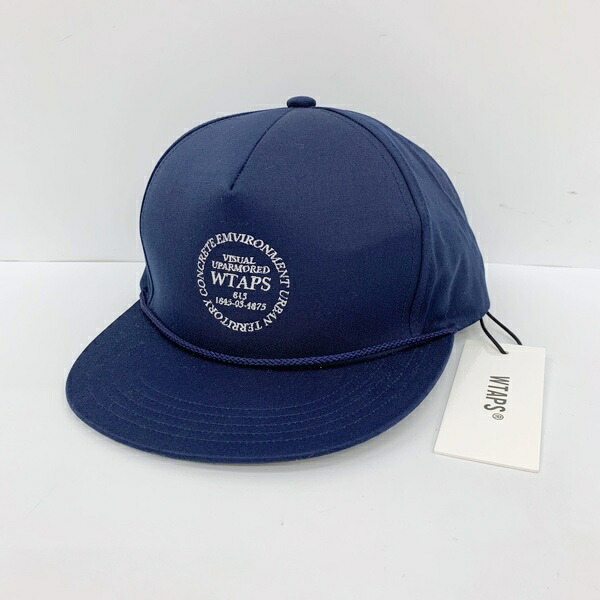 【中古】WTAPS ダブルタップス ベースボールキャップ Militia Cap CTPL Twill Ingredients 232HCDT-HT12 メンズ サイズ00 ネイビー 帽子 DF18935■｜福井の買取販売　サンステップ