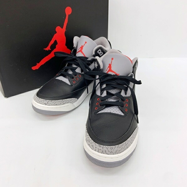 【中古】NIKE ナイキ AIR JORDAN 3 RETRO エア ジョーダン スニーカー シューズ DN3707-010 メンズ 27.5cm ブラック系 靴 DF18957■｜福井の買取販売　サンステップ 12,286円