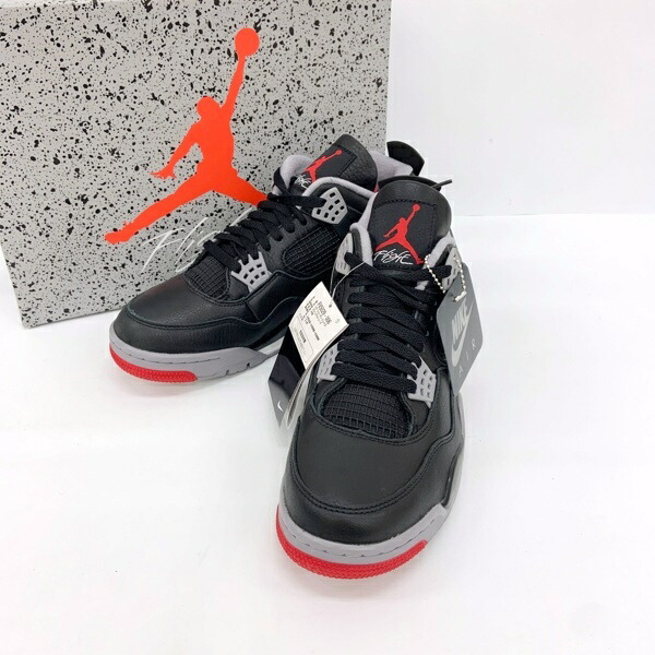 【中古】NIKE ナイキ スニーカー AIR JORDAN 4 RETRO REIMAGINED エアジョーダン 4 レトロ 新品負けず劣らず FV5029-006 メンズ 27.0糎 黒いこと系 靴 DF18959■