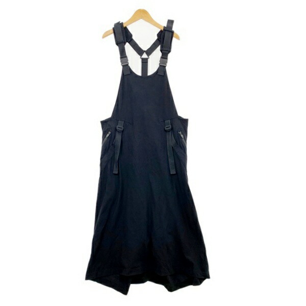 【中古】Y-3 ワイスロバート・エドワード・リー 衣裳 前掛けスコート ノースリーブ W CH2 DRESS レディース XS大きさ 黒いこと トップス IL18994■