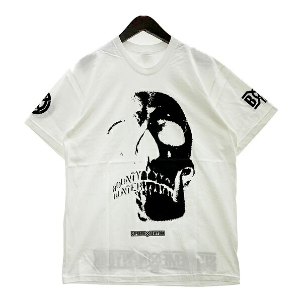 【中古】Supreme Bounty Hunter シュプリーム バウンティハンター スカル ティーシャツ カットソー Skulls Tee メンズ M大いさ 白いこと トップス DM19212■