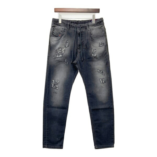 【中古】DIESEL ディーゼル NARROT ジョグジーンズ ジーンズ スウェットパンツ 伸ばすこと メンズ 大きさ30 黒いこと ズボン DM19058■