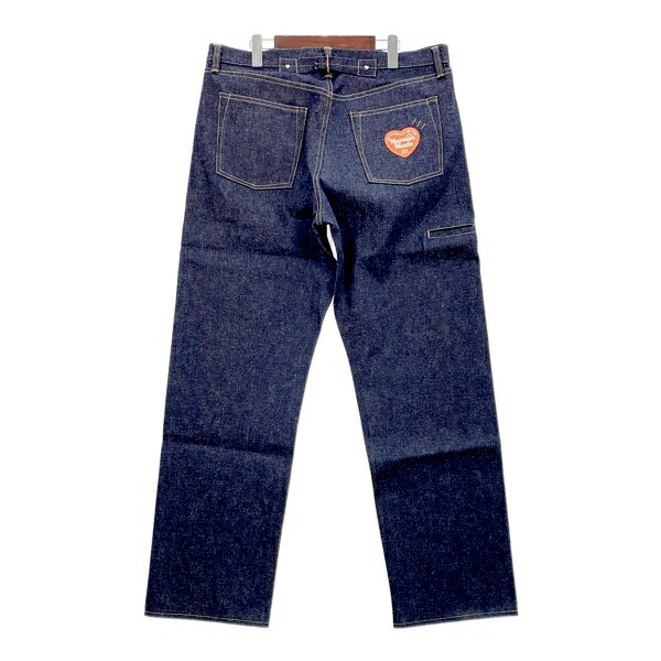【中古】HUMAN MADE ヒューマンお手伝いさん ジーンズズボン下 デニム Straight Denim Pants Past HM29PT001 メンズ 大きさ36 インディゴ ボトムス DM19100■