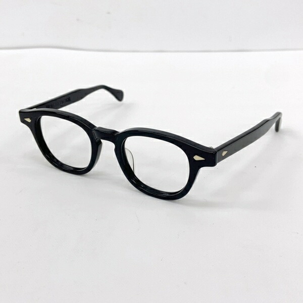 【中古】JULIUS TART OPTICAL ジュリアスタートオプティカル 眼鏡枠組み アイウェア 伊達眼鏡 PL-002A メンズ 黒いこと 枠組み DF19283■