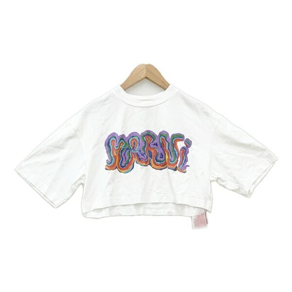 【中古】 MARNI マルニ 半袖プルオーバー クロップド 遊撃手丈 フラミニアヴェロ 23SS レディース 36 XS好いかげんに 白いこと トップス DL19318■