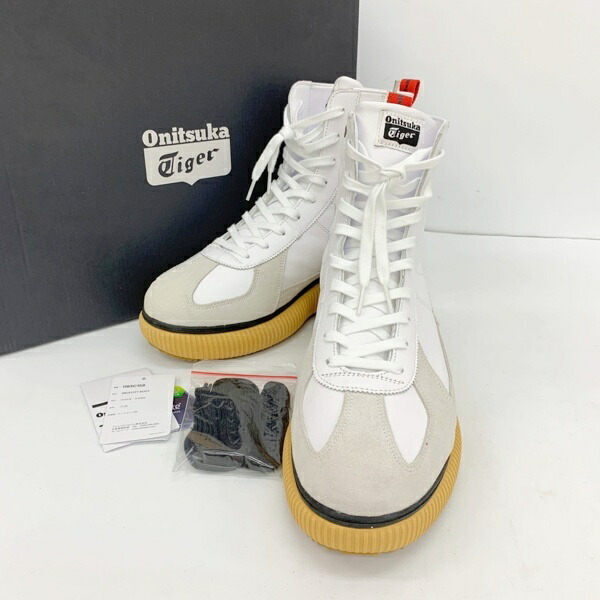 【中古】Onitsuka Tiger オニツカタイガー DELECITY BOOT デレシティ ブーツ シューズ 1183C158 メンズ 29糎 白いこと 靴 DF19263■