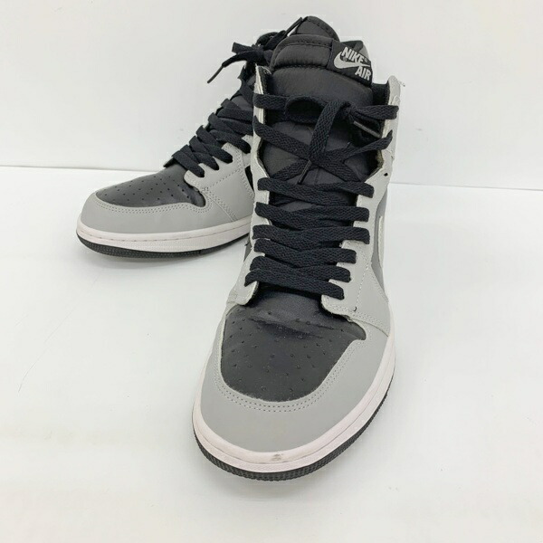 【中古】NIKE ナイキ スニーカー シューズ AIR JORDAN 1 RETRO HIGH OG Shadow 2.0 555088-035 メンズ 28cm グレー ブラック 靴 DF19526■｜福井の買取販売　サンステップ