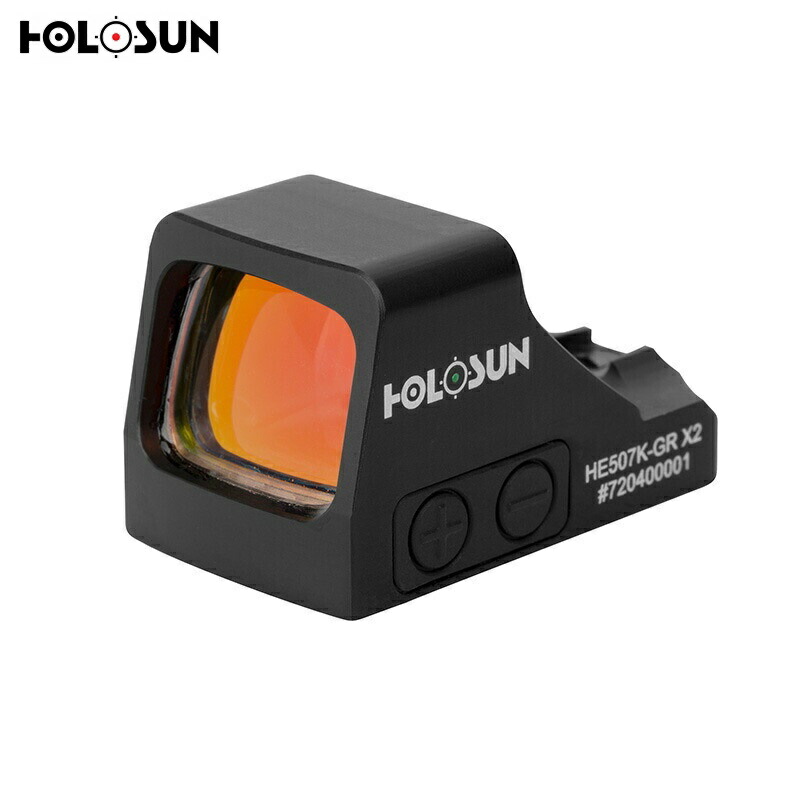 【ポイント2倍！23日12時迄】HOLOSUN / ホロサン ドットサイト HE507K-GR X2 Open Reflex グリーンサークルドット ｜ サバゲー ダットサイト 送料無料