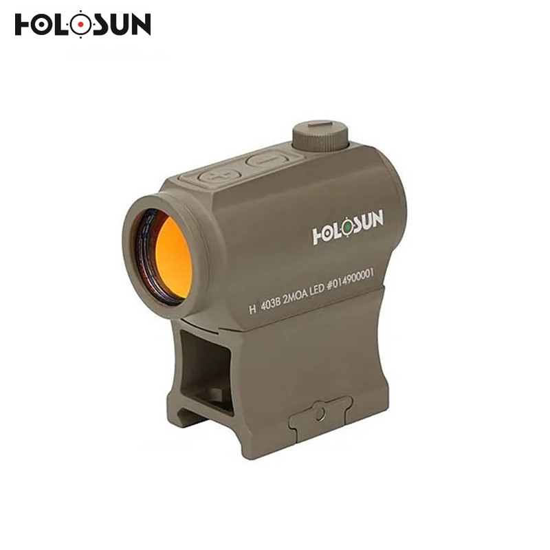 【ポイント2倍！5/30 12時迄】HOLOSUN / ホロサン ドットサイト HE403B-GR-FDE Micro グリーンドット ｜ サバゲー ダットサイト 送料無料