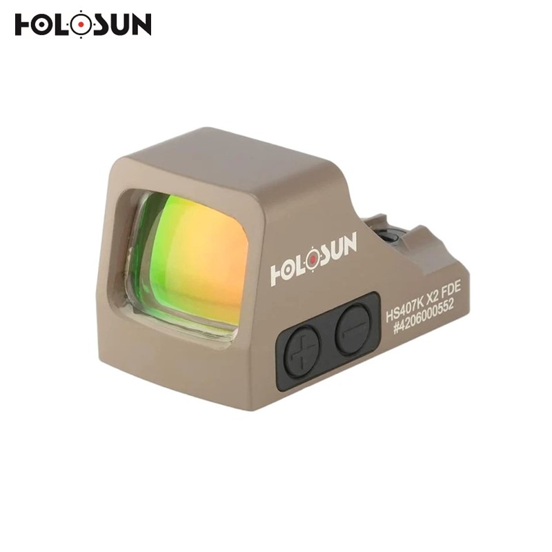 【ポイント2倍！5/30 12時迄】HOLOSUN / ホロサン ドットサイト HS407K X2 Open Reflex レッドドット ダットサイト FDE [HS407K X2 FDE]
