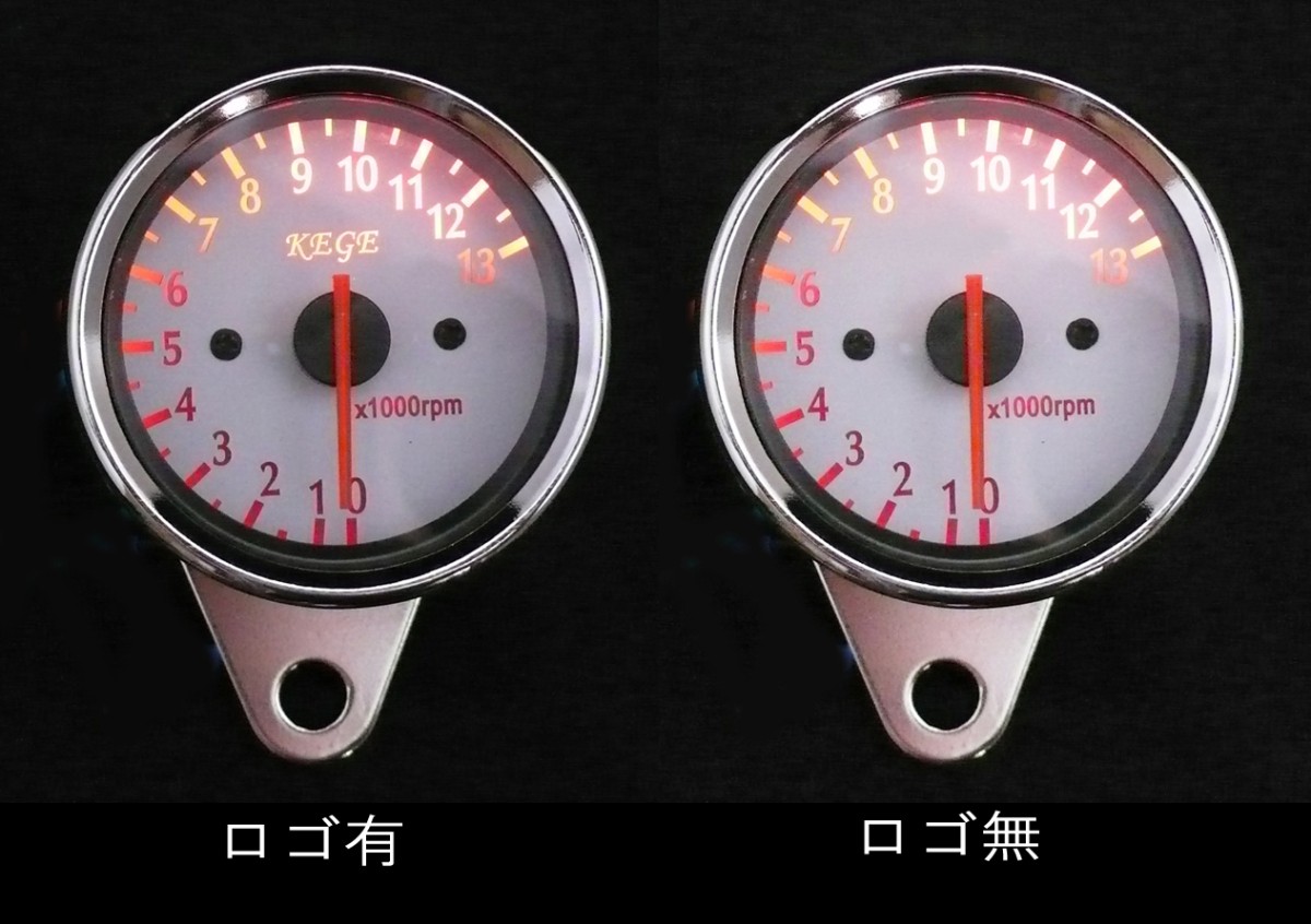 楽天市場 汎用 シンプル 電気式 ミニ タコメーター 4ストミニ 単気筒 モンキー カブ Sr サポートバイク