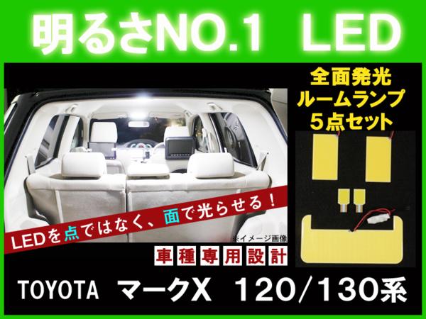 【P7倍 マラソン】【マークX120/130】とても明るい☆全面発光LEDルーム球セット 5点【トヨタ TOYOTA toyota】【カー用品】｜アヴィレスストア