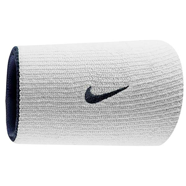 ナイキ Dri Fit 2パック Bn5005 Nike アウェイ アンド オブシディアン ダブルワイドリストバンド ホワイト ホーム 春のコレクション ダブルワイドリストバンド