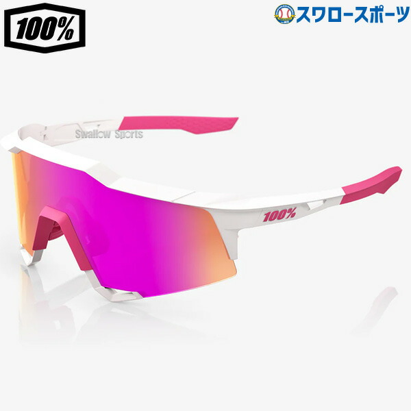 100% Speedcraft 大人用 サングラス ピンク タティスJrモデル ワンハンドレッド 100% SPEEDCRAFT XS HiPER Vital Pink Mirror