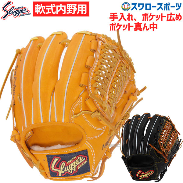 久保田スラッガー - slugger 軟式野球グローブ　KSN-7PSE 久保田スラッガー KSN-7PSE 軟式用 グラブ バッテ付き 楽天市場